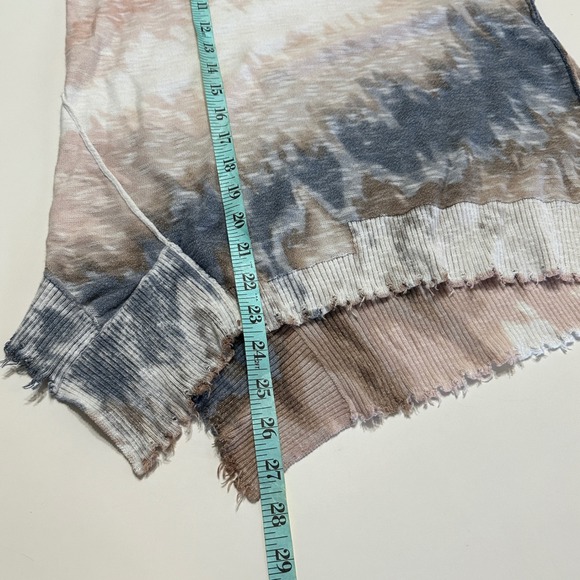 NIC+ZOE Tie Dye Asymmetrical Sweater Womens S Long Sleeve Casual Lightweight - Picture 9 of 10